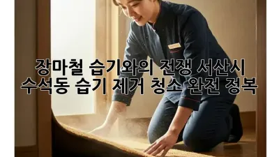 🌧️ 장마철 습기와의 전쟁! 서산시 수석동 습기 제거 청소 완전 정복 🏡